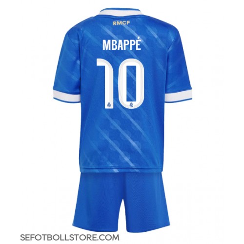 Real Madrid Kylian Mbappe #10 Replika babykläder Tredjeställ Barn 2025-26 Kortärmad (+ korta byxor)